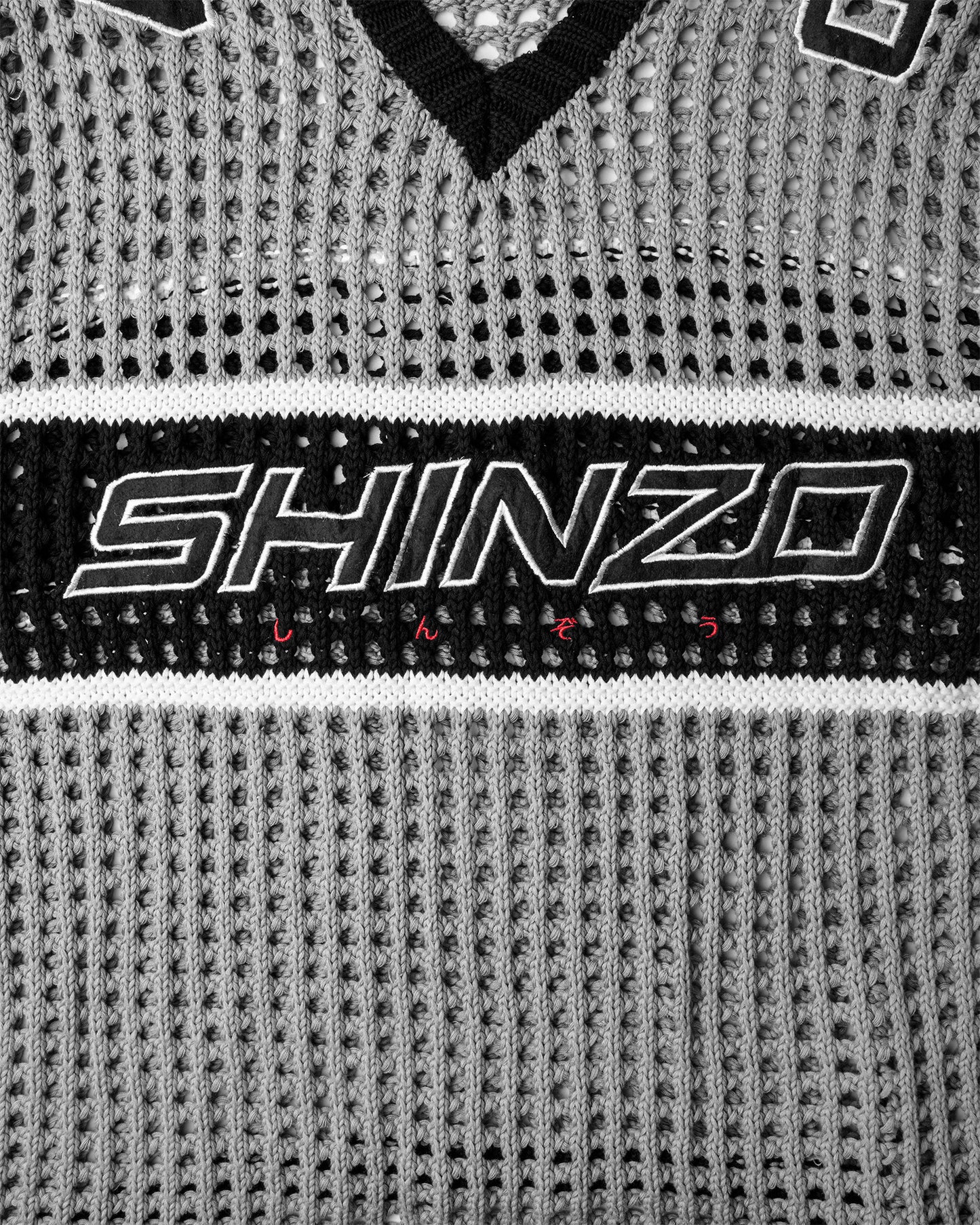 Futtobōru Crochet Knit Jersey Grey