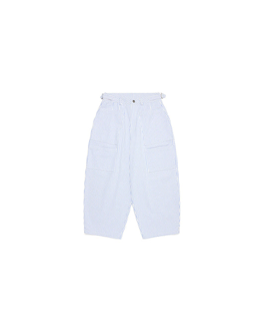 Tomokazu Canvas Balloon Pinstripe Pants