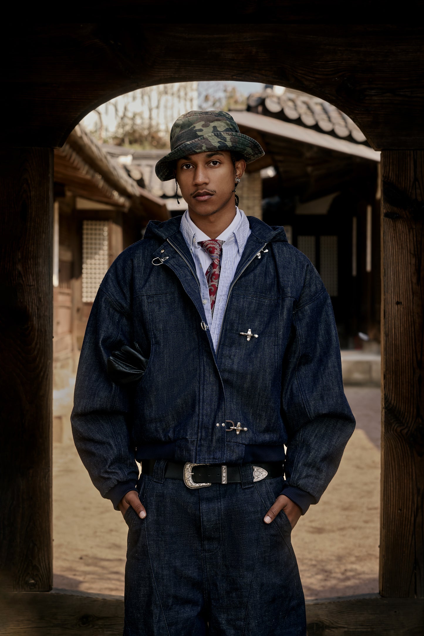 Okayama 15oz Blue Raw Japanese Denim Clasp Jacket