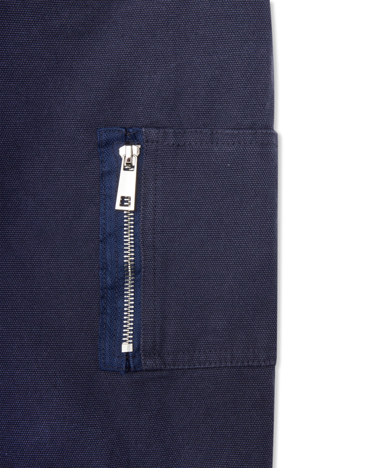 Shige 15oz Navy Canvas Clasp Bomber Jacket