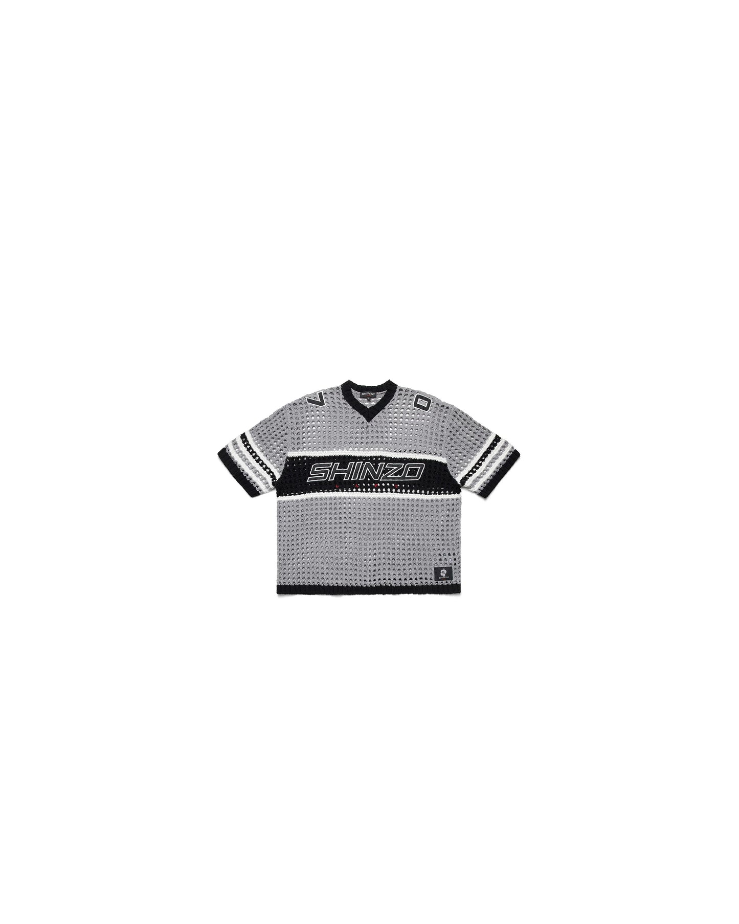 Futtobōru Crochet Knit Jersey Grey