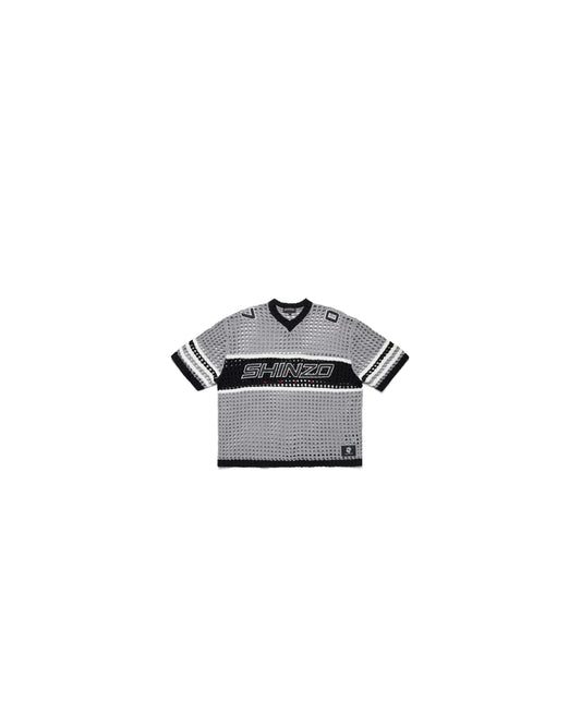 Futtobōru Crochet Knit Jersey Grey