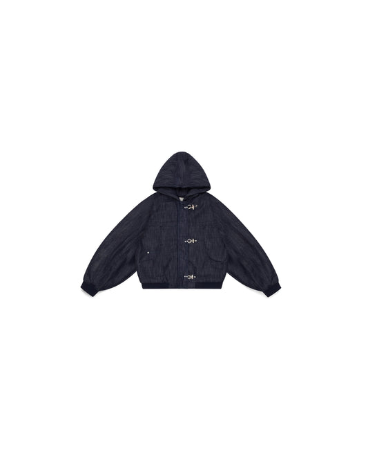 Okayama 15oz Blue Raw Japanese Denim Clasp Jacket
